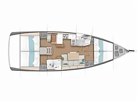 Sun Odyssey 440 - Layout