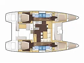 Lagoon 450 Fly - Layout