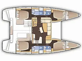 Lagoon 42 - Layout